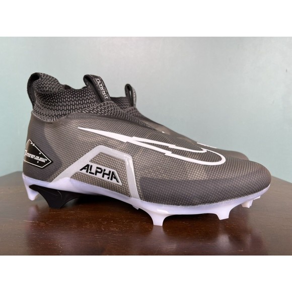Nike Alpha Menace Elite 3 Black/White Football Cleats Men's Size 12 CT6648-001 - Picture 2 of 9